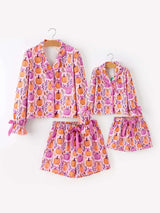 Mommy & me Halloween Pumpkin Pajama Set