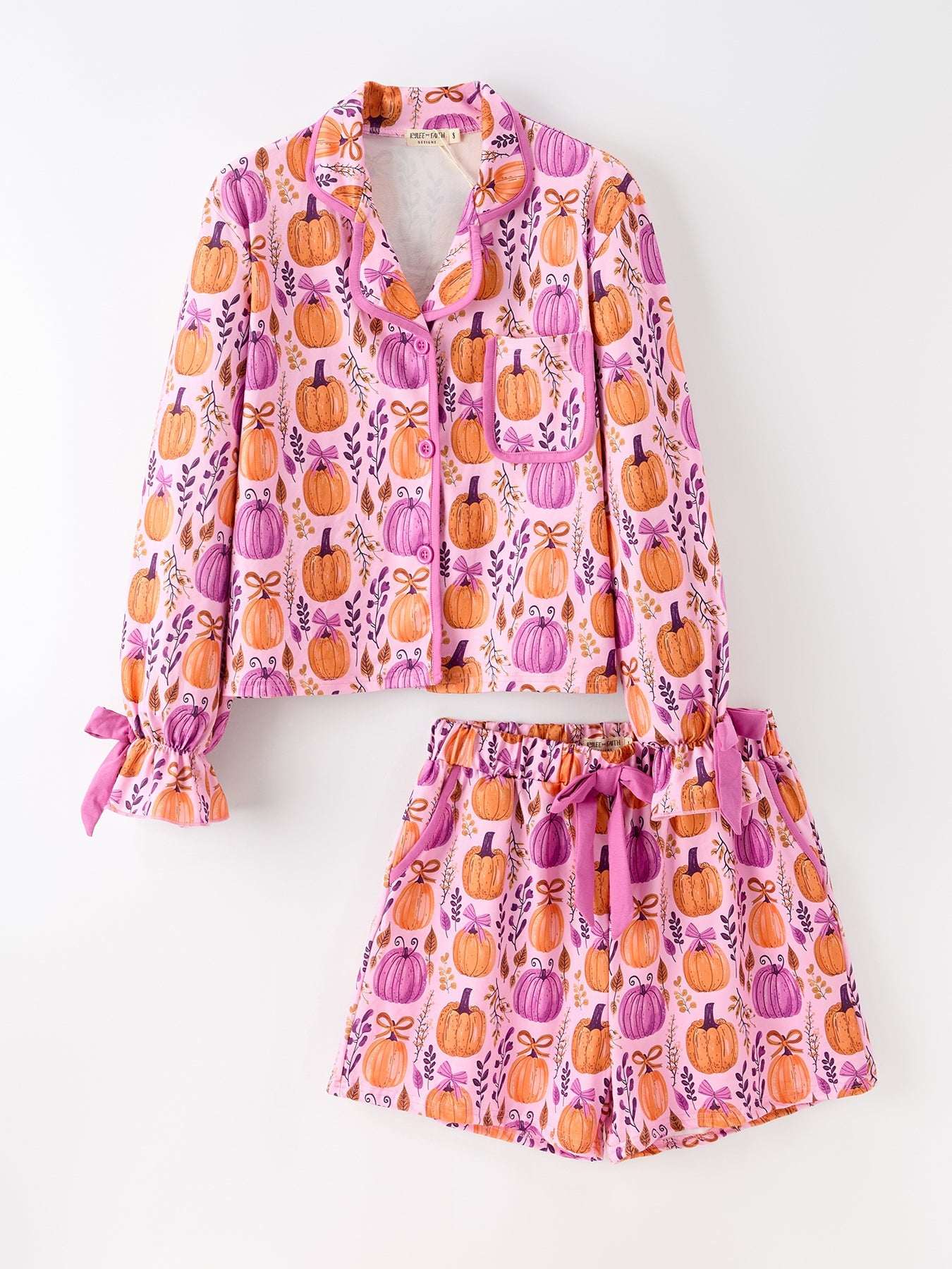 Mommy & me Halloween Pumpkin Pajama Set