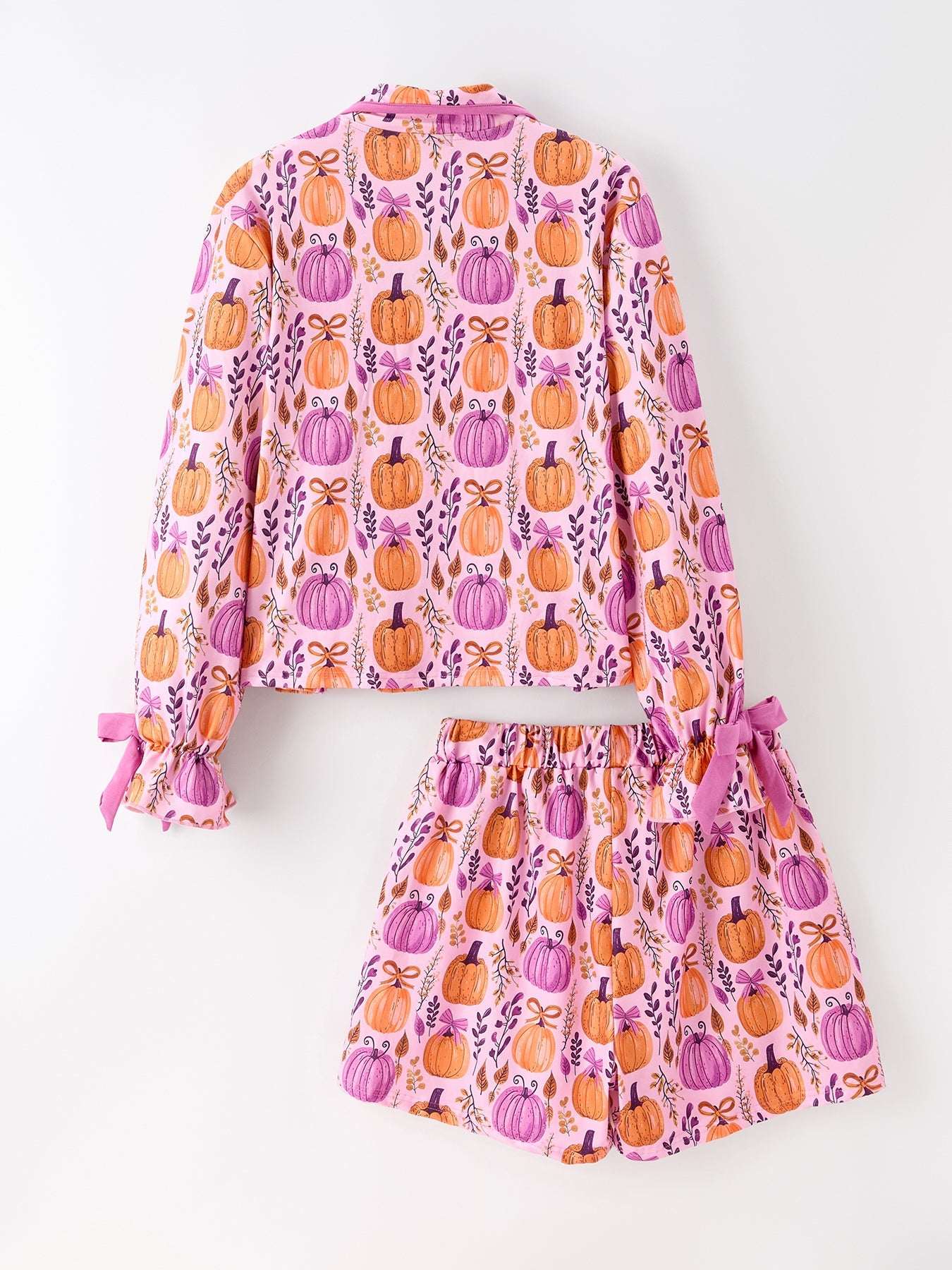 Mommy & me Halloween Pumpkin Pajama Set