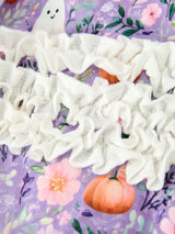 Halloween Ghost Pumpkin Girls Romper Ruffle Zipper - Rylee Faith Designs - Flyclothing LLC