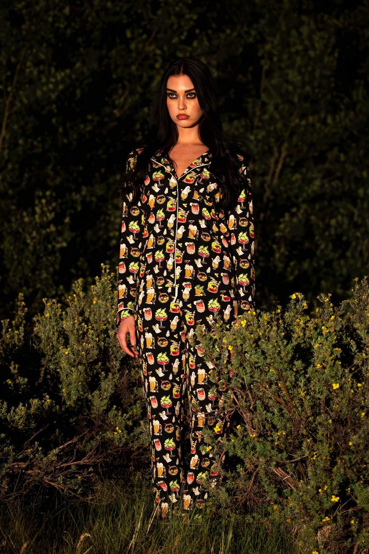 The Potions Pub | Halloween Cocktail SleepDeep™ Women’s Long Sleeve Pajama Set - Shinesty - Flyclothing LLC