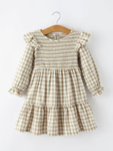 Mommy & Me Fall Plaid Dresses & Baby Bubble