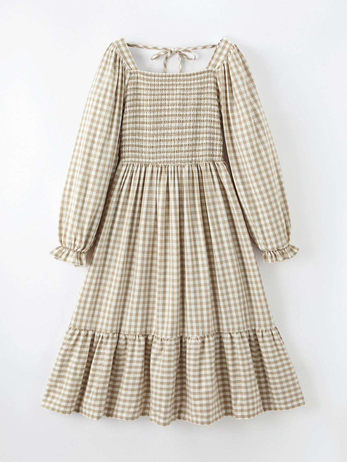Mommy & Me Fall Plaid Dresses & Baby Bubble