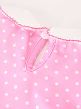 Christmas Baby Girls Santa Bow Peter Pan Collar Romper