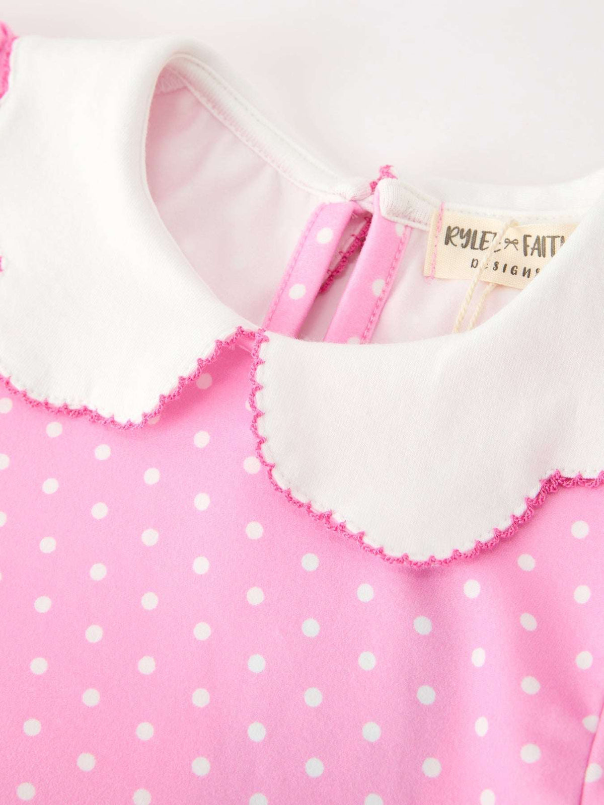 Christmas Girls Santa Bow Peter Pan Collar Dress