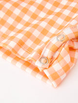 Boys Halloween Dog Pumpkin Jonjon Plaid Trim Outfit - Rylee Faith Designs - Flyclothing LLC