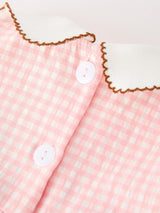 Christmas Girls Gingerbread Peter Pan Collar Bloomer Set - Rylee Faith Designs - Flyclothing LLC