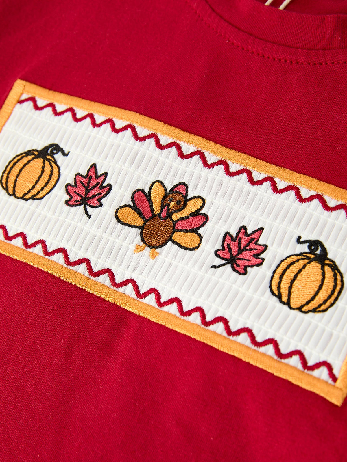 Boy Thanksgiving Pumpkin Turkey Maple Leaf Outfit Set - Rylee Faith Designs - Flyclothing LLC