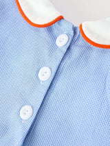 Fall Girls Pumpkin Appliqué Peter Pan Collar Bloomer Set