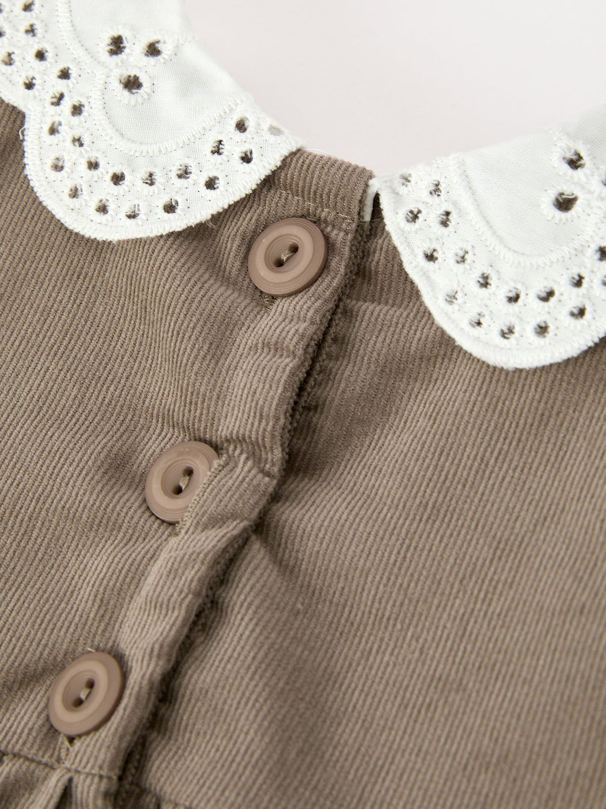 Fall Baby Girls Pumpkin Smocked Eyelet Collar Romper - Rylee Faith Designs - Flyclothing LLC
