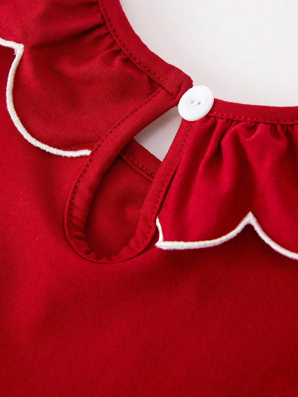 Girls Christmas Reindeer Smocked Red Bow Dress - Rylee Faith Designs - Flyclothing LLC