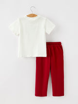 Boys Christmas Reindeer T-Shirt & Pants Set - Rylee Faith Designs - Flyclothing LLC