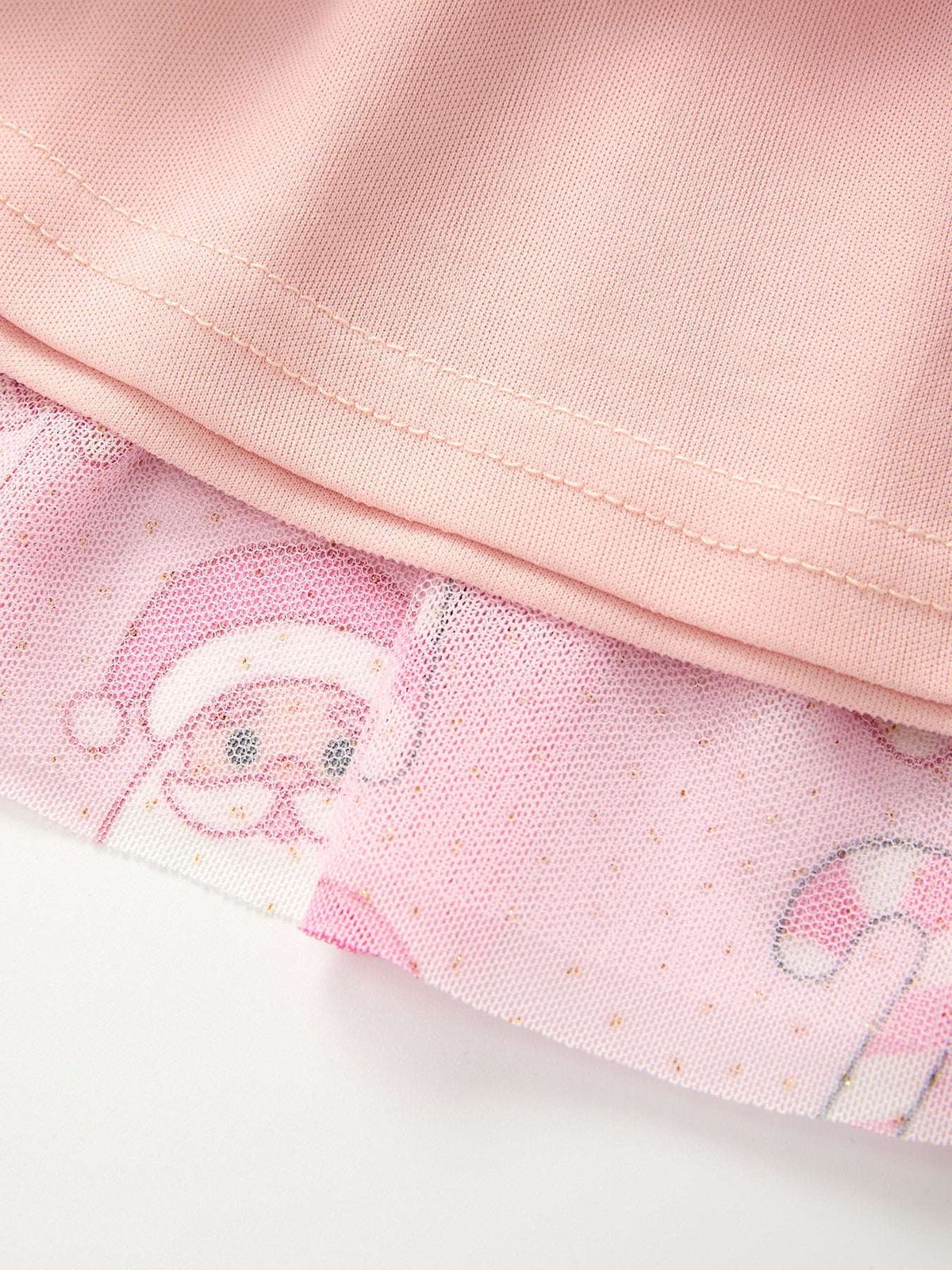 Girls Pink Christmas Santa Candy Cane Print Tutu Skirt - Rylee Faith Designs - Flyclothing LLC