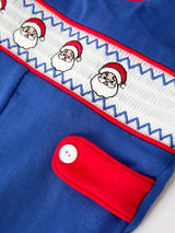 Christmas Santa Baby Boys Smocked Jon Jon - Rylee Faith Designs - Flyclothing LLC