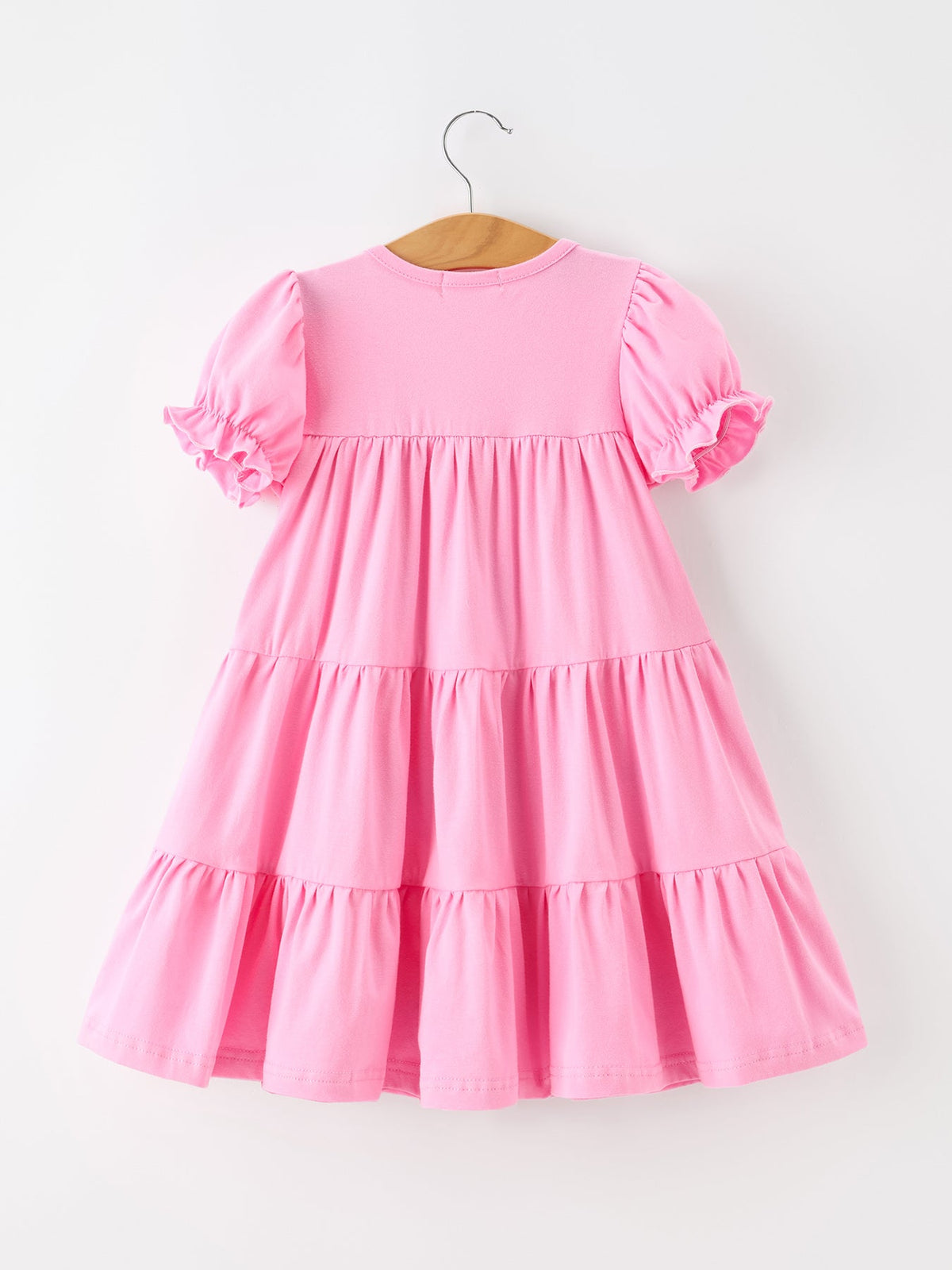 Christmas Santa Embroidery Girls Dress Ruffle Sleeve - Rylee Faith Designs - Flyclothing LLC