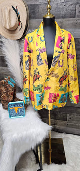 Baha Ranch The Last Roundup Blazer in Mustard - Baha Ranch Western Wear - Flyclothing LLC