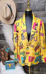 Baha Ranch The Last Roundup Blazer in Mustard - Baha Ranch Western Wear - Flyclothing LLC