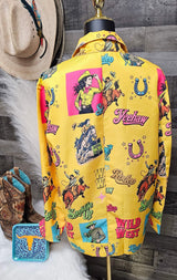 Baha Ranch The Last Roundup Blazer in Mustard - Baha Ranch Western Wear - Flyclothing LLC