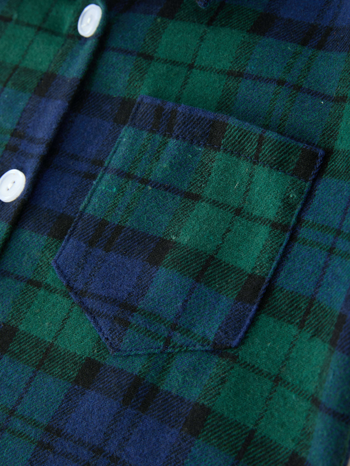 Christmas Boys Green & Navy Plaid Button Down Shirt - Rylee Faith Designs - Flyclothing LLC