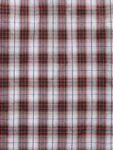 Men's Ely Cattleman Short Sleeve Plaid Western Snap Shirt- Burgundy & Navy - Ely Cattleman - Flyclothing LLC