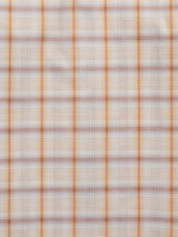 Men's Ely Cattleman Short Sleeve Plaid Western Snap Shirt- Light Blue & Rust