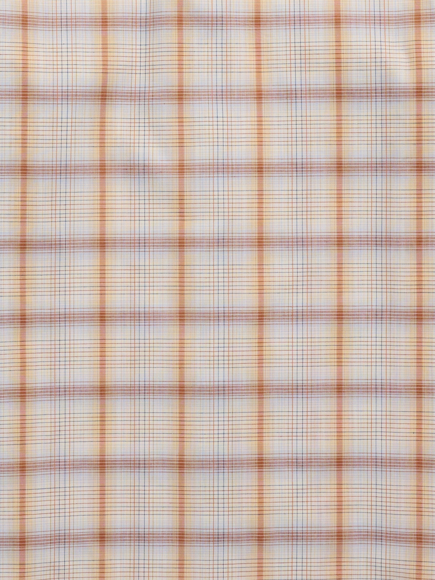Men's Ely Cattleman Short Sleeve Plaid Western Snap Shirt- Light Blue & Rust