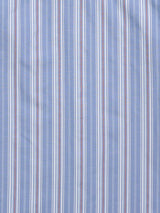 Men's Ely Cattleman Short Sleeve Stripe Western Snap Shirt- Rust & Chambray Blue - Ely Cattleman - Flyclothing LLC