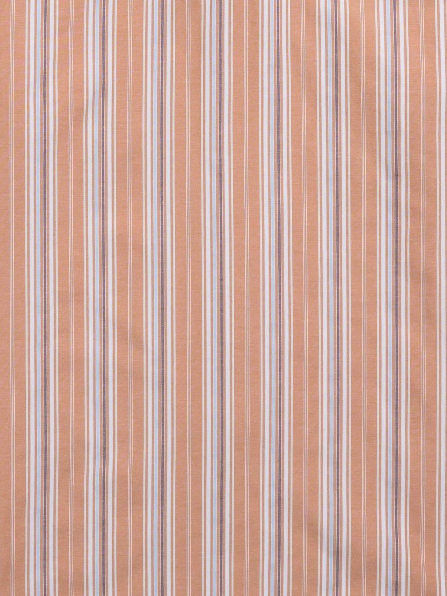 Men's Ely Cattleman Short Sleeve Stripe Western Snap Shirt- Rust & Chambray Blue - Ely Cattleman - Flyclothing LLC