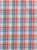 Men's Ely Cattleman Short Sleeve Plaid Western Snap Shirt- Melon & Navy - Ely Cattleman - Flyclothing LLC