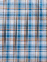 Men's Ely Cattleman Short Sleeve Plaid Western Snap Shirt- Melon & Navy - Ely Cattleman - Flyclothing LLC