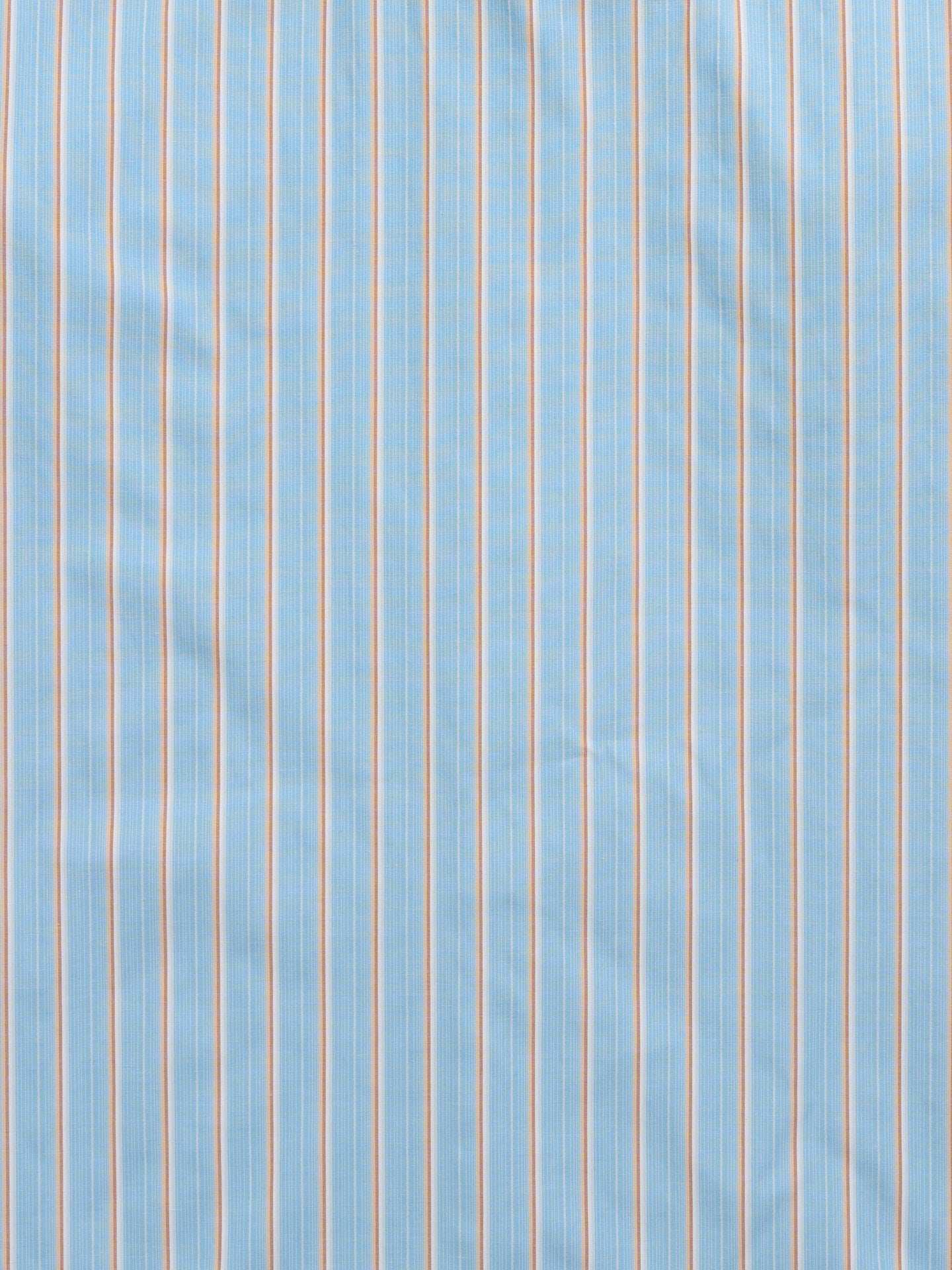 Men's Ely Cattleman Short Sleeve Stripe Western Snap Shirt- Blue & Tan - Ely Cattleman - Flyclothing LLC