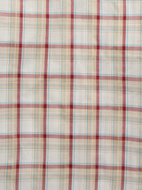 Men's Ely Cattleman Short Sleeve Plaid Western Snap Shirt- Ecru & Navy - Ely Cattleman - Flyclothing LLC