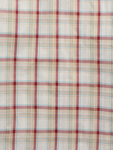Men's Ely Cattleman Short Sleeve Plaid Western Snap Shirt- Ecru & Navy - Ely Cattleman - Flyclothing LLC