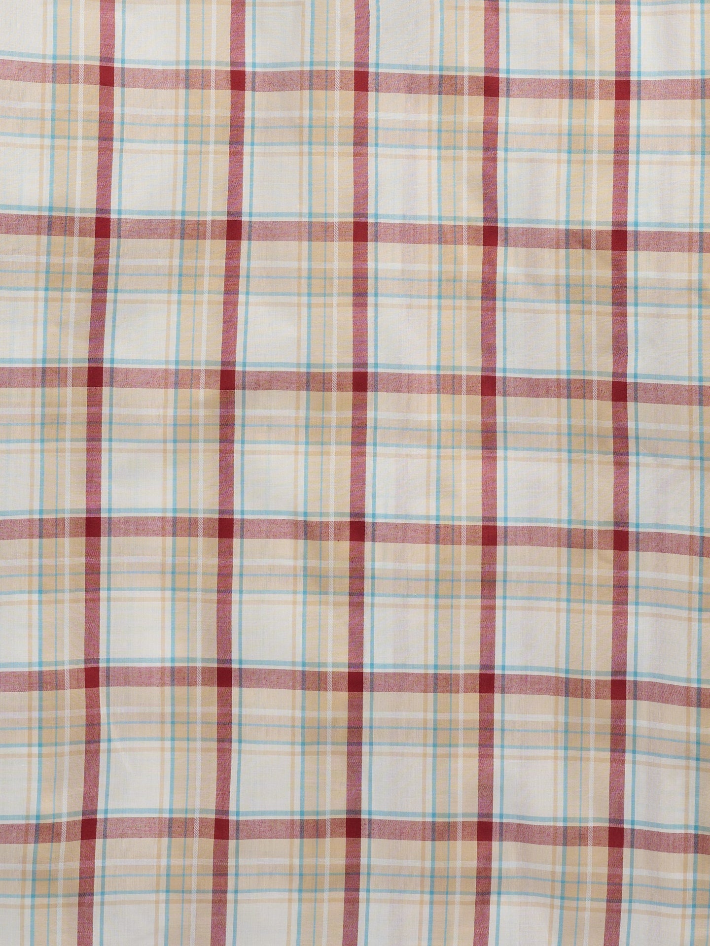 Men's Ely Cattleman Short Sleeve Plaid Western Snap Shirt- Ecru & Navy