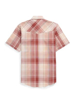Men's Ely Cattleman Short Sleeve Copper Plaid Western Snap Shirt - Ely Cattleman - Flyclothing LLC