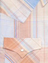 Men's Ely Cattleman Short Sleeve Light Blue Plaid Western Snap Shirt - Ely Cattleman - Flyclothing LLC
