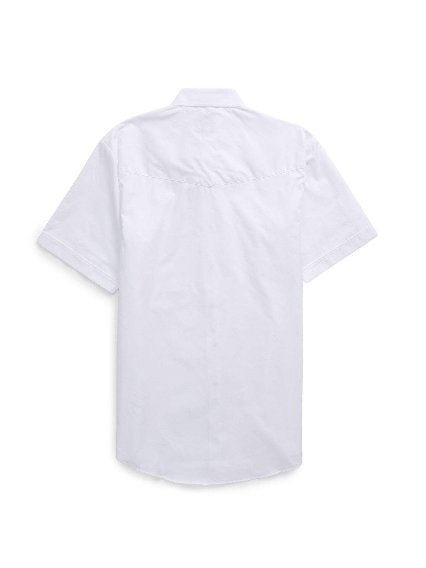 Men's Ely Cattleman Short Sleeve Solid Shirt with Guadalupana Embroidery Western Snap Shirt - Ely Cattleman - Flyclothing LLC