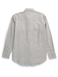 Men's Ely Cattleman Long Sleeve Medallion Print Western Snap Shirt - Ecru & Black - Ely Cattleman