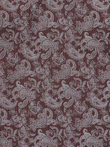 Men's Ely Cattleman Long Sleeve Paisley Print Western Snap Shirt - Denim Blue & Burgundy - Ely Cattleman - Flyclothing LLC