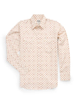 Men's Ely Cattleman Long Sleeve Retro Star Print Western Snap Shirt - Ecru - Ely Cattleman - Flyclothing LLC