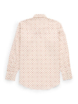 Men's Ely Cattleman Long Sleeve Retro Star Print Western Snap Shirt - Ecru