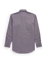 Men's Ely Cattleman Long Sleeve Cowboy Print Western Snap Shirt- Denim Blue - Ely Cattleman - Flyclothing LLC