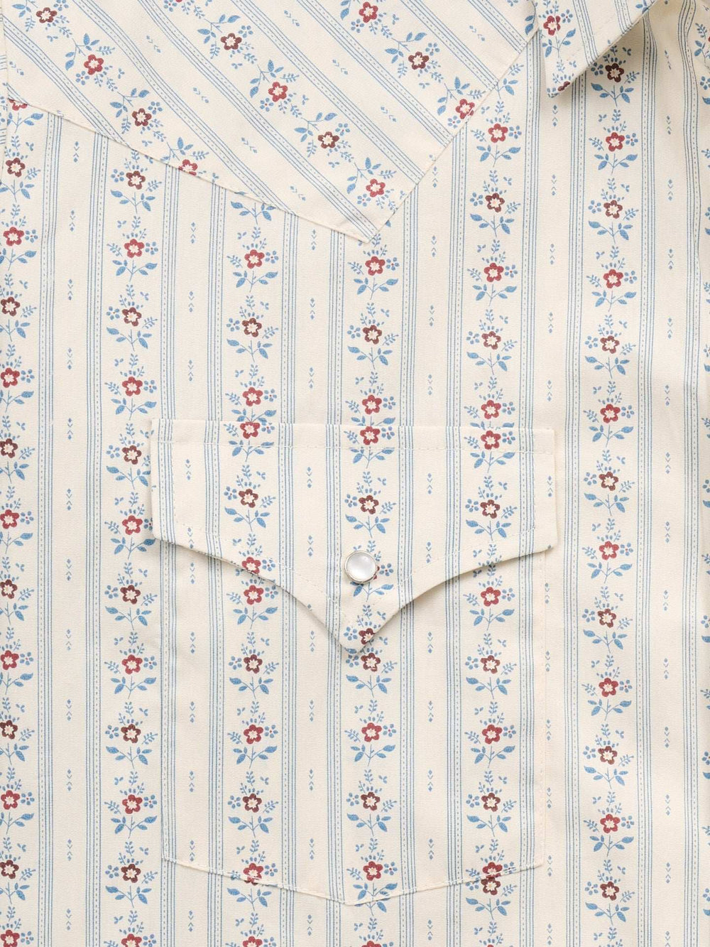 Men's Ely Cattleman Long Sleeve Wallpaper Floral Print Western Snap Shirt- Ecru - Ely Cattleman - Flyclothing LLC