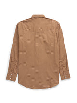 Men's Ely Cattleman Long Sleeve Retro Star Print Western Snap Shirt
