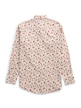Men's Ely Cattleman Long Sleeve Conversation Print Western Snap Shirt- Ecru