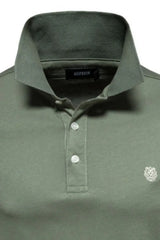 Men's Embroidered Collared Short Sleeve Polo - Trendsi - Flyclothing LLC