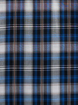 Men's Ely Cattleman Long Sleeve Textured Plaid Western Snap Shirt- Blue & Burgundy - Ely Cattleman - Flyclothing LLC