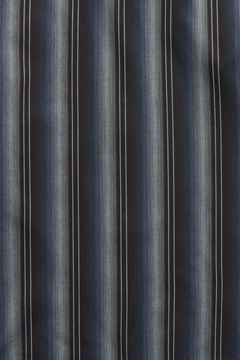 Men's Ely Cattleman Long Sleeve Textured Stripe Western Snap Shirt- Brown & Navy - Ely Cattleman - Flyclothing LLC