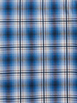 Men's Ely Cattleman Long Sleeve Textured Plaid Western Snap Shirt- Rust & Navy - Ely Cattleman - Flyclothing LLC