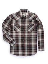 Men's Ely Cattleman Long Sleeve Textured Green Plaid Western Snap Shirt - Ely Cattleman - Flyclothing LLC